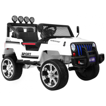 Autko terenowe Raptor Drifter Biały + Pilot + Napęd 4x4 + Schowek + Wolny Start + MP3 LED